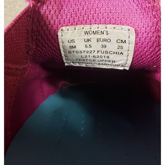 Sperry Recycled Sneakers Womens 8 M Fushsia Captain's Moc Slip Ons Shoes - Picture 9 of 12